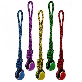 Multipet Nuts For Knots™ Rope Tug w/ Tennis Ball