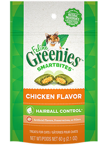 Feline Greenies™ Smartbites Hairball Control Treats Chicken Flavor