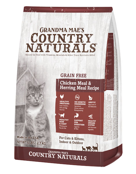 Grandma Mae's Country Naturals Grain Free Chicken & Herring Recipe for Cats & Kittens
