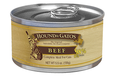Hound & Gatos 98% Beef Recipe for Cats