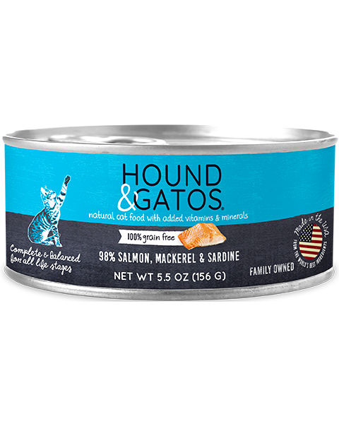 Hound & Gatos Salmon, Mackerel & Sardine Recipe for Cats