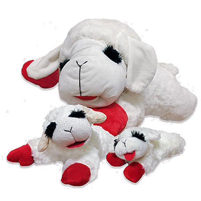 10 Multi Pet Lamb Chop Dog Toy 2-Pack