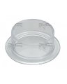 2-GR Clear Round Bird Dish w/Base