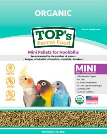 TOP's Parrot Food Organic Mini Pellets