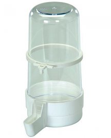 2-GR Plastic Tube Bird Waterer 400 cc Clear