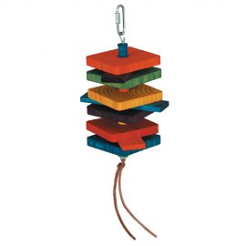 Paradise Wood Flap Stack Bird Toy