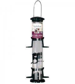 Audubon Plastic 6-Port Tube Feeder