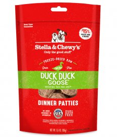 Stella & Chewys Duck Duck Goose Freeze-Dried Dinner Patties