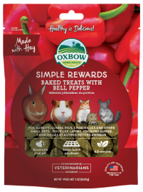 Oxbow Simple Rewards Baked Treats with Bell Pepper