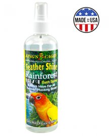 Kings Rainforest Feather Shine Bath Spray for All Birds 8 Oz