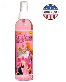 Kings Rainforest Mist Bath Spray for Small Birds 8 Oz