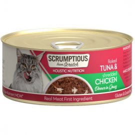Scrumptious From Scratch Tuna with Chicken Dinner in Gravy Cat Food 2.8 Oz.