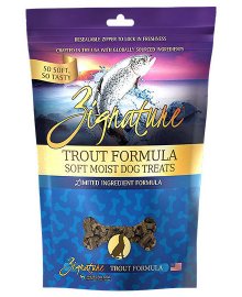 Zignature Trout Formula Soft Moist Treats for Dogs 4 Oz.