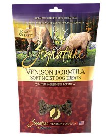 Zignature Venison Formula Soft Moist Treats for Dogs 4 Oz.