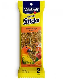 Vitakraft Crunch Sticks Apple & Orange Flavor Conure Treat 3.5 Oz