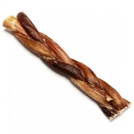 Natural Dog Odor Free Standard  6 Inch Braided Bully Sticks