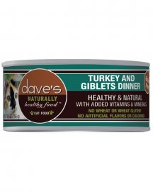 Dave’s Naturally Healthy™ Grain Free Canned Cat Food Turkey & Giblets Dinner Formula