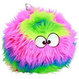 GoDog FurBallz Rainbow with Chew Guard Technology™ Dog Toy