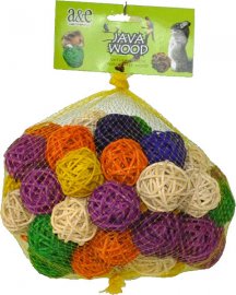 Happy Beaks Colored Vine Ball Foot Toy