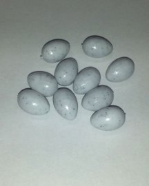 Plastic Finch - Canary Eggs Light Blue 10 Pack