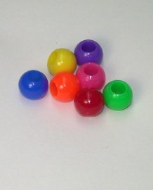 Hard Plastic Beads 14 mm 10 Pack