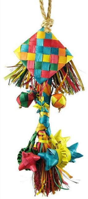 Planet Pleasures One Layer Rattle Bird Toy