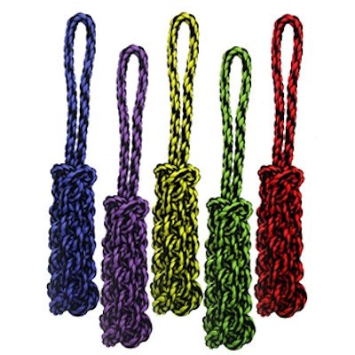 Multipet Nuts For Knots™ Rope Tug w/Braided Stick