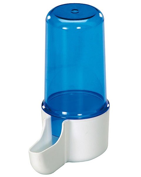 2-GR Plastic Tube Bird Waterer 80 cc Blue