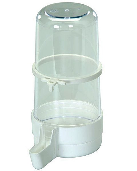 2-GR Plastic Tube Bird Waterer 400 cc Clear