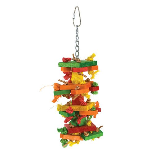 Featherland Paradise Eco Knots N Blocks Small Bird Toy