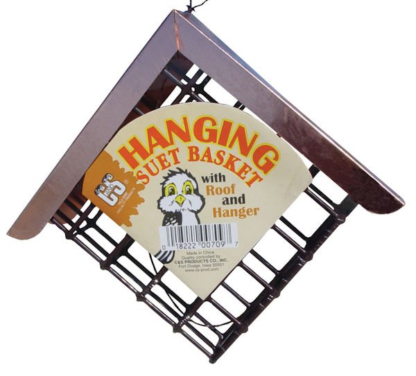 C&S Hanging Suet Basket with Roof