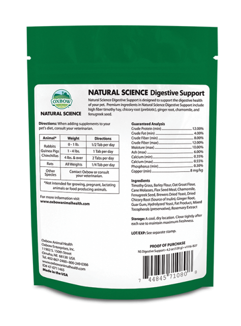 Oxbow Natural Science Digestive Support