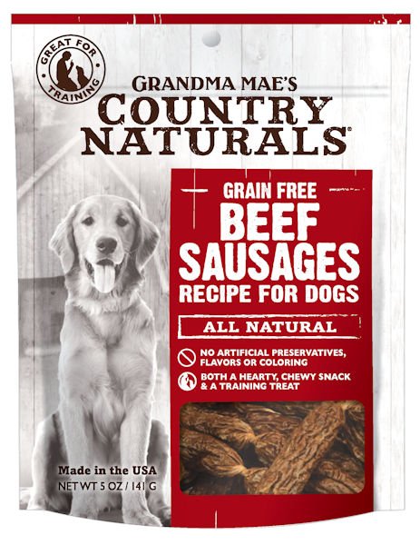Grandma Mae's Country Naturals Grain Free Beef Sausages
