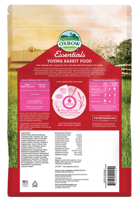 Oxbow Essentials Young Rabbit Food