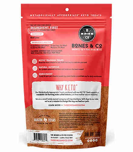 Bones & Co Freeze Dried Raw Beef Liver Treat 2 Oz