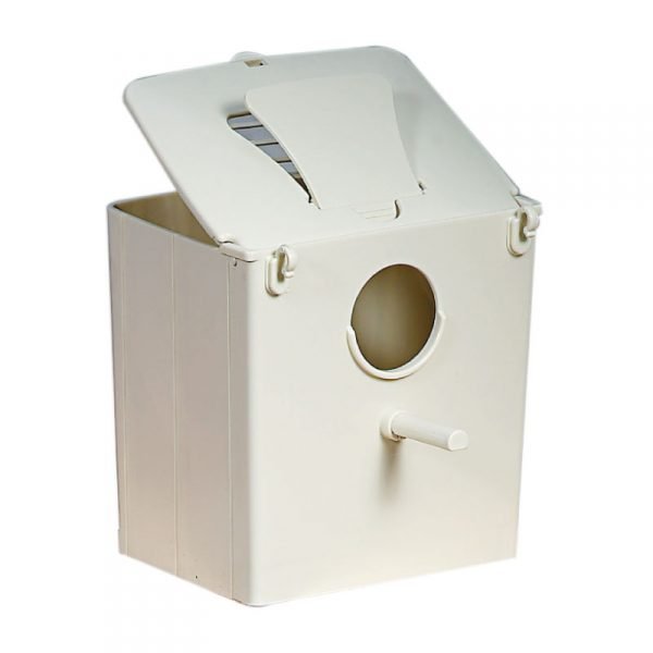 Tall Plastic Finch Nestbox w/Hole