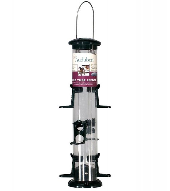 Audubon Plastic 6-Port Tube Feeder