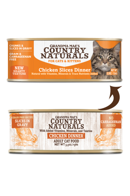 Grandma Mae's Country Naturals Chicken Chunks & Slices in Gravy 5.5 Oz