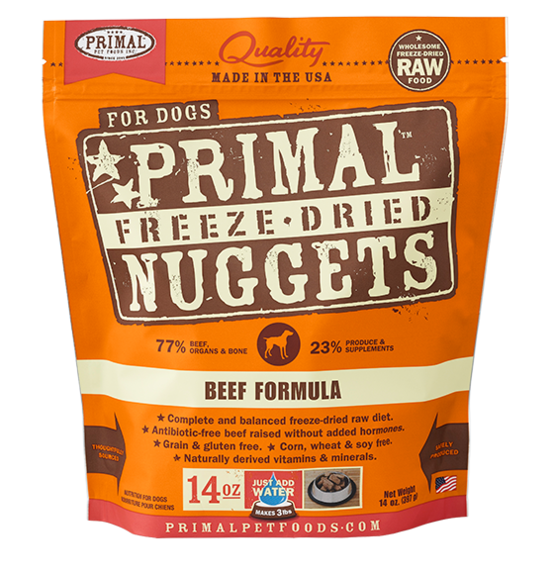 Primal Raw Freeze-Dried Canine Beef Formula