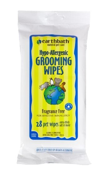 Earthbath Hypo-Allergenic Fragrance Free Grooming Wipes