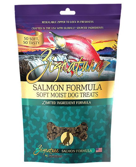 Zignature Salmon Formula Soft Moist Treats for Dogs 4 Oz.