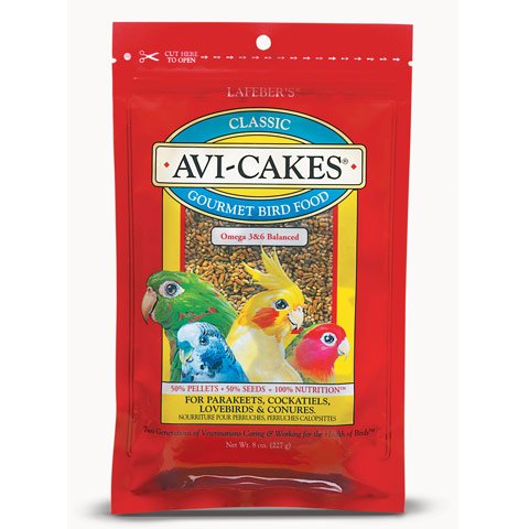 Lafeber Avi-Cakes Parakeet, Cockatiels, Lovebird and Conure 8 Oz