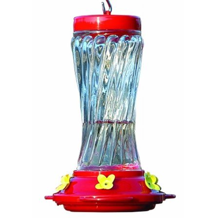 Audubon Swirl Glass Hummingbird Feeder