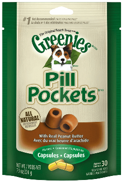 Greenies Pill Pockets™ Treats for Dogs Real Peanut Butter Flavor Capsule