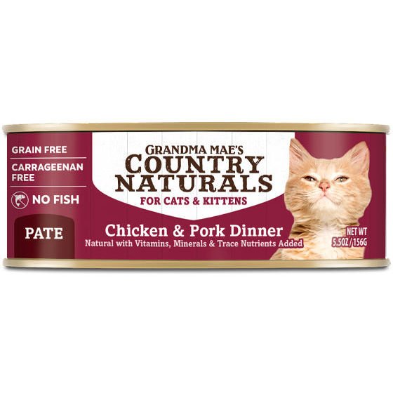 Grandma Mae's Country Naturals Chicken & Pork Dinner 5.5 Oz
