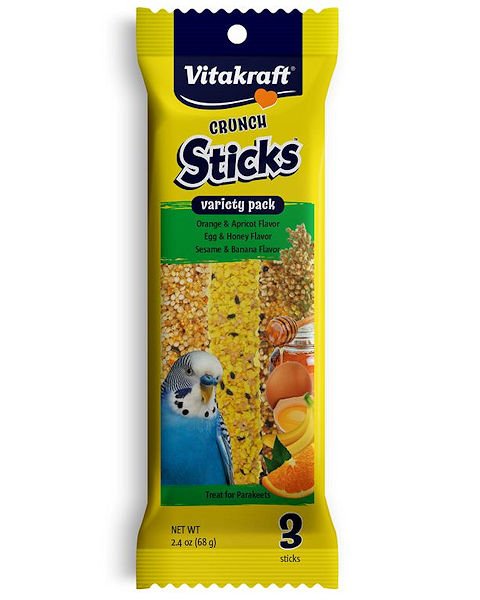 Vitakraft Parakeet Crunch Variety 3 Pack 2.5 Oz