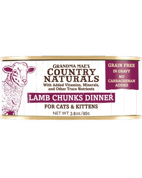 Grandma Mae's Country Naturals Lamb Chunks Dinner 2.8 Oz