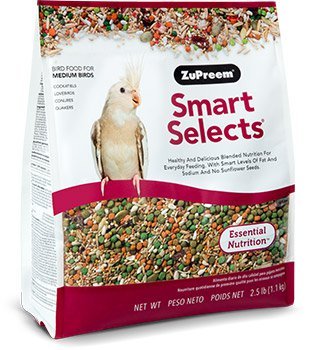 Zupreem Smart Selects Cockatiels & Medium Parrots 2 Lb
