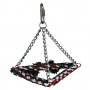 Paradise Tri-Chain Pyramid Rope Bird Swing