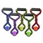 Multipet Nuts For Knots™ Rope Tug w/Tennis Ball 14 Inch